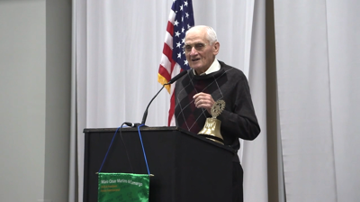 Veterans Day speaker shares journey from reservist to Marine One Pilot