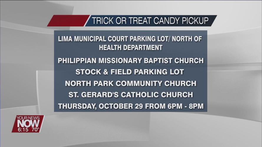 Lima Police Department holding Trick-or-Treat candy pickup