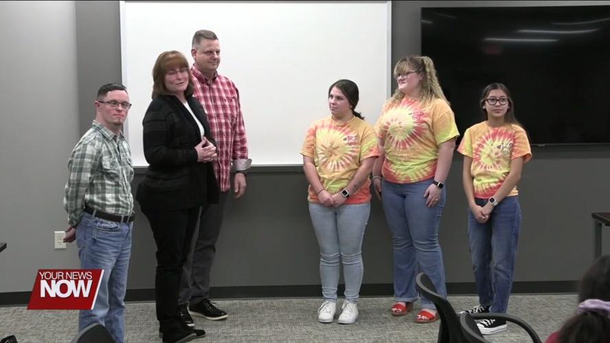 Lima Sr. DECA donates to Allen County Special Olympics