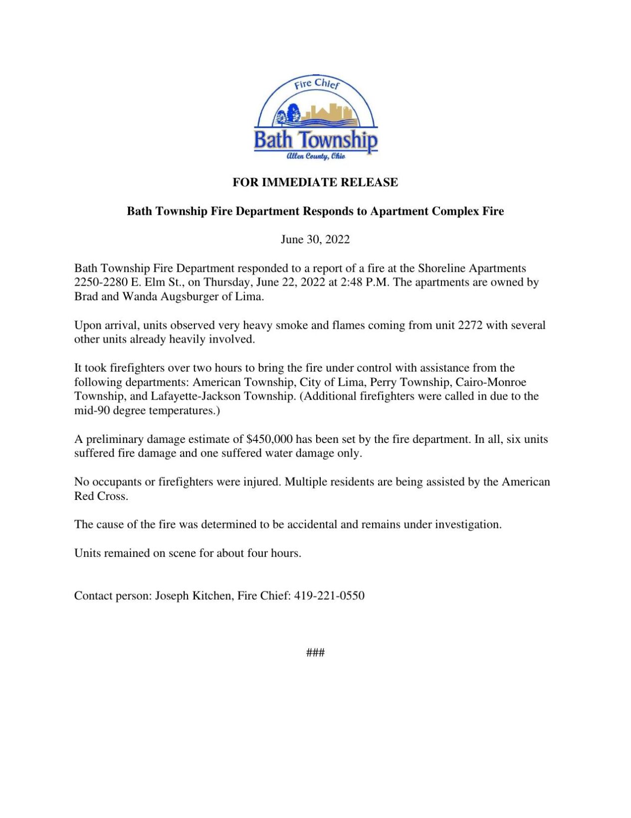 MEDIA RELEASE E. ELM APT FIRE JUNE 2022.pdf