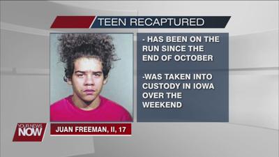 Escaped Allen County teen caught in Iowa