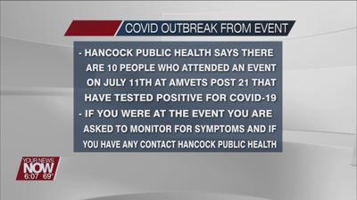 Hancock Public Health warning of COVID outbreak because of an event