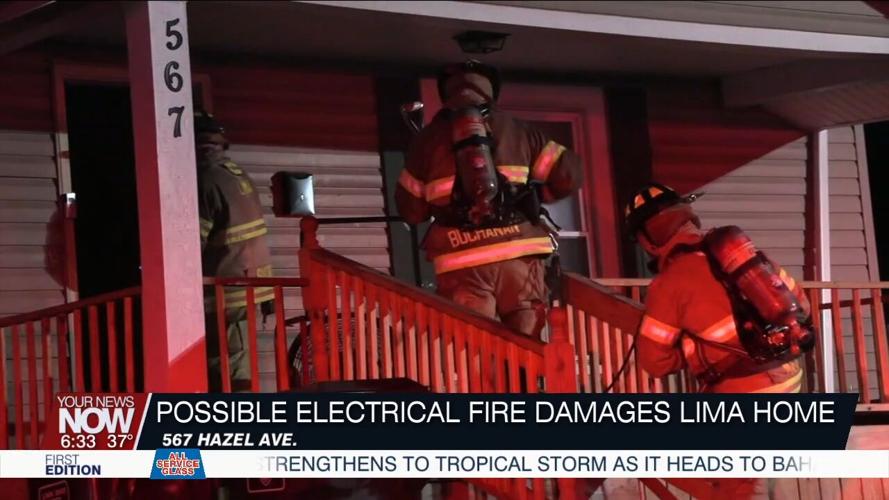 Possible electrical fire severely damages Lima home