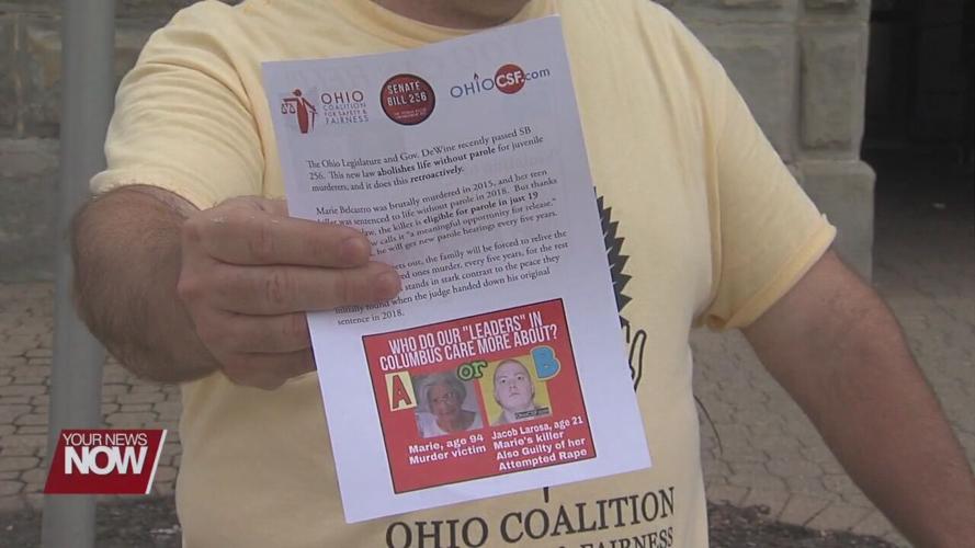 Ohio native protests Senate Bill 256, which offers parole to juvenile criminals