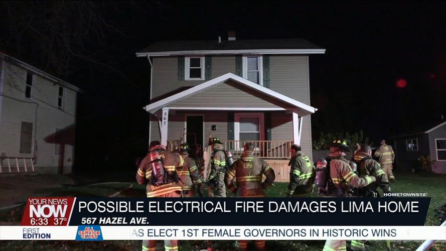 Possible electrical fire severely damages Lima home