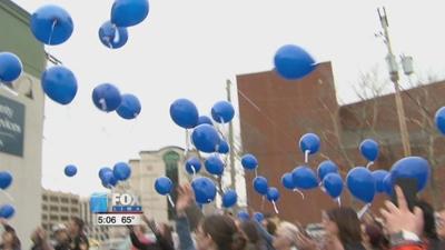 Child Abuse Prevention Month kicks off with a balloon release