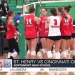 St. Henry sweeps Cincinnati Christian to reach regional final at Northmont