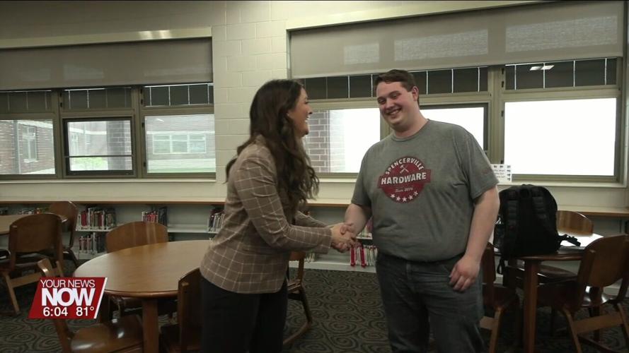 Mathew Miller named May 2024 Student Employee of the Month by OhioMeansJobs Allen County