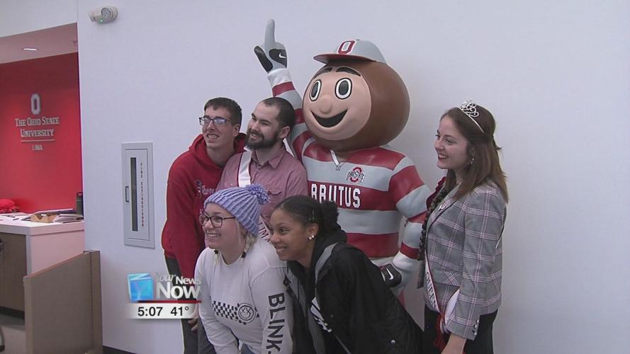 OSU Lima unveils new Brutus Buckeye statue on campus