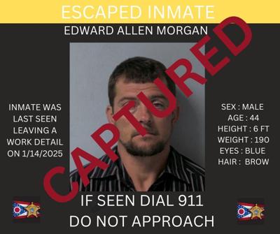 UPDATE: Escaped inmate from the Logan County Jail has been captured