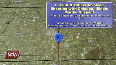 Chicago murder suspect shot by troopers following a chase down I-75 Sunday