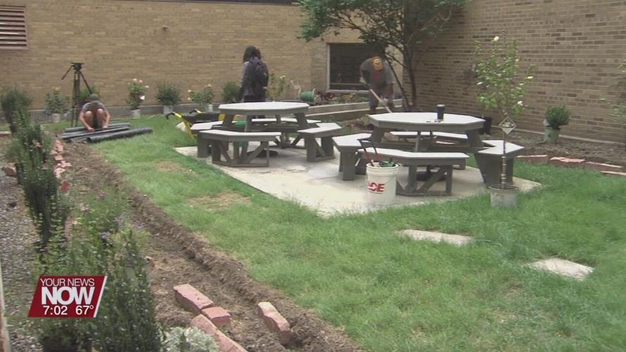 Lima Memorial hospital gets a "serenity garden" as part of a Boy Scout project
