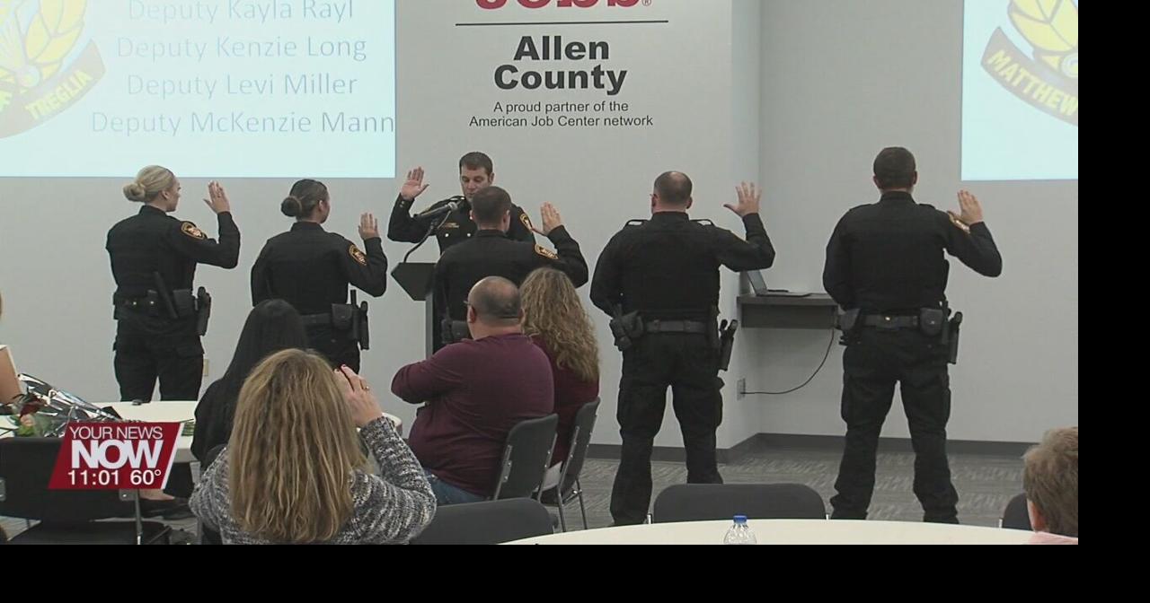 Six new Allen County Sheriff deputies sworn in on Thursday News