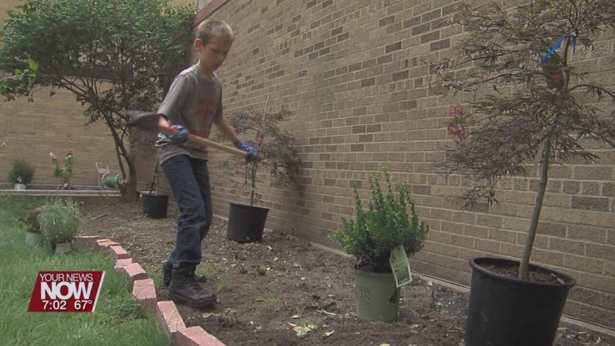 Lima Memorial hospital gets a "serenity garden" as part of a Boy Scout project