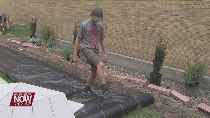 Lima Memorial hospital gets a "serenity garden" as part of a Boy Scout project