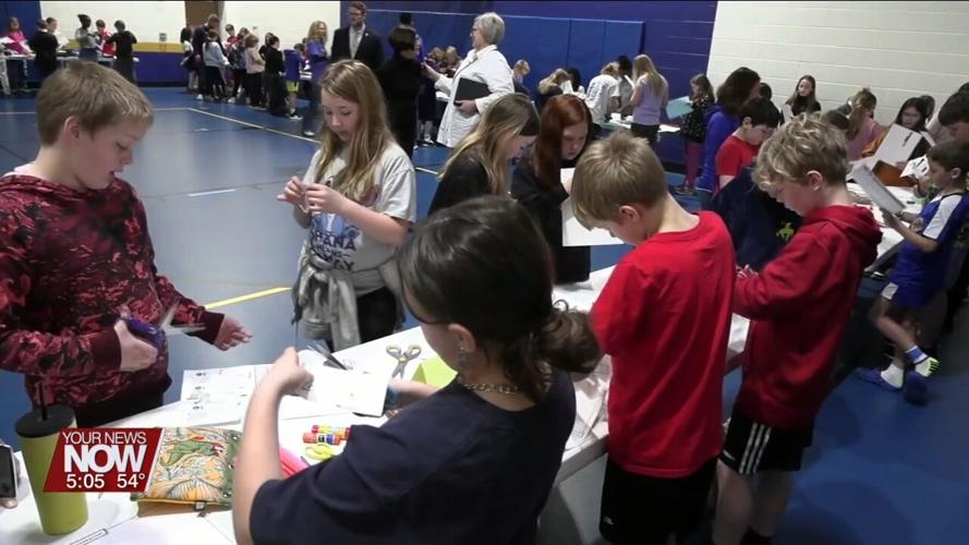 St. Marys students use their creativity and problem-solving skills to create 3D paper characters