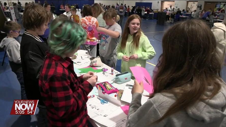 St. Marys students use their creativity and problem-solving skills to create 3D paper characters