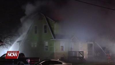 Two-Story House Fire Tuesday Evening in Shawnee Township
