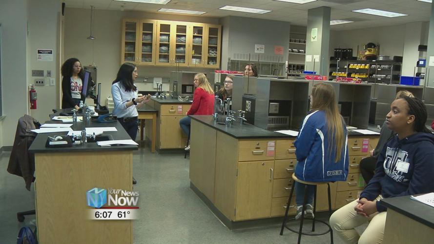 Local high school girls getting hands on STEM learning at OSU Lima