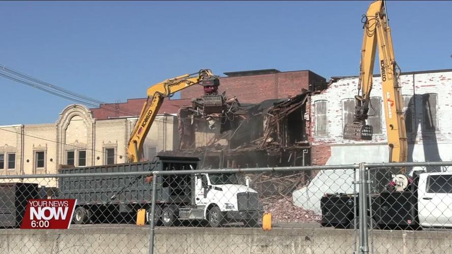Demolition begins on former Hofeller Hiatt and Clark building to make way for county admin offices