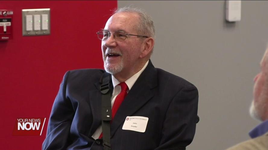 Ohio State Lima presents Town and Gown Award to Dr. John R. Snyder