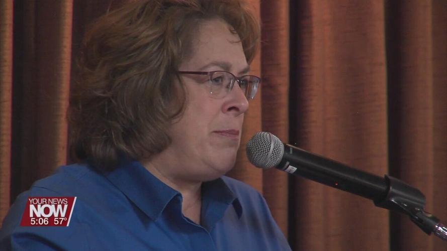 Beth Seibert speaks at last Allen Co. Republican Luncheon before election day