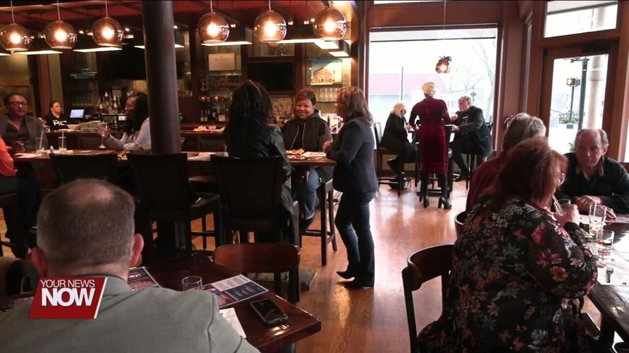 Ohio 4th District congressional candidate Tamie Wilson talks with Lima voters