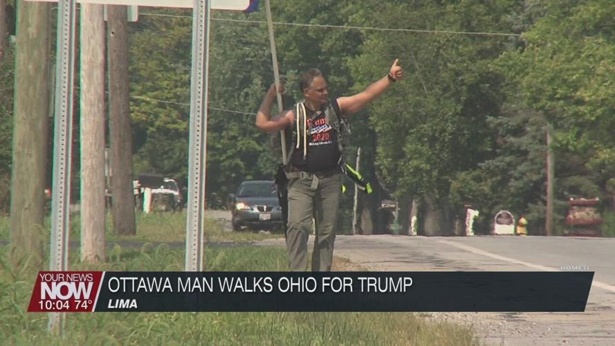 Ottawa man walking the state for President Trump's re-election