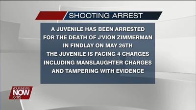 A juvenile has been arrested for a May fatal shooting in Findlay