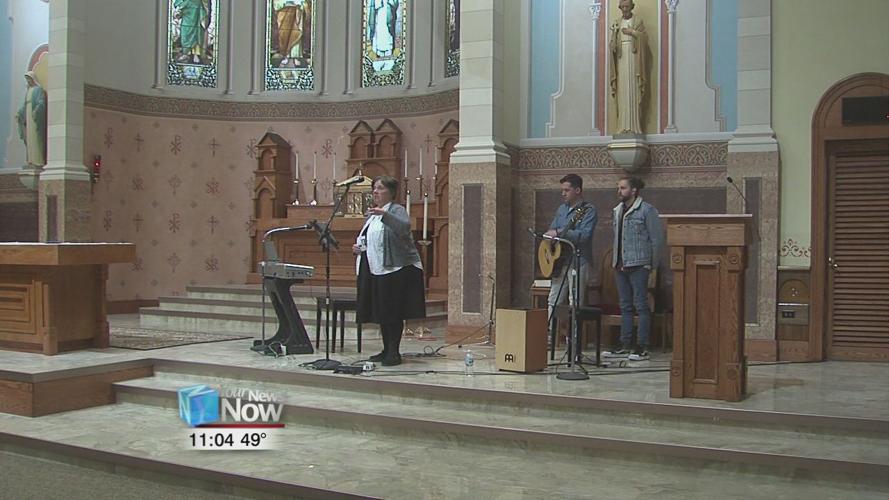 Josh Blakesley at the Lenten Trinity at St. Rose in Lima