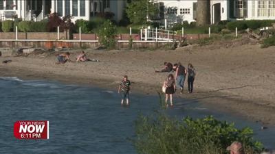 Using caution when swimming in lakes and rivers
