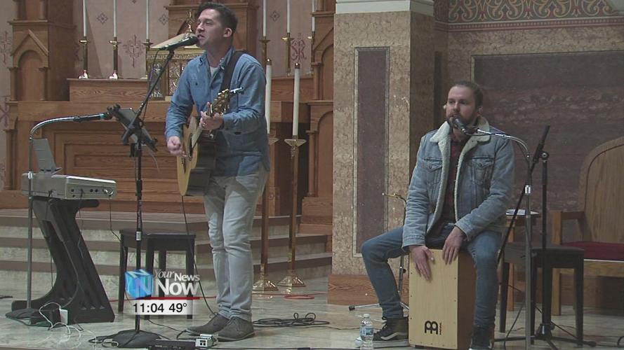 Josh Blakesley at the Lenten Trinity at St. Rose in Lima
