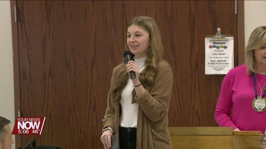 12 outstanding students recognized by the Lima Noon Optimist Club