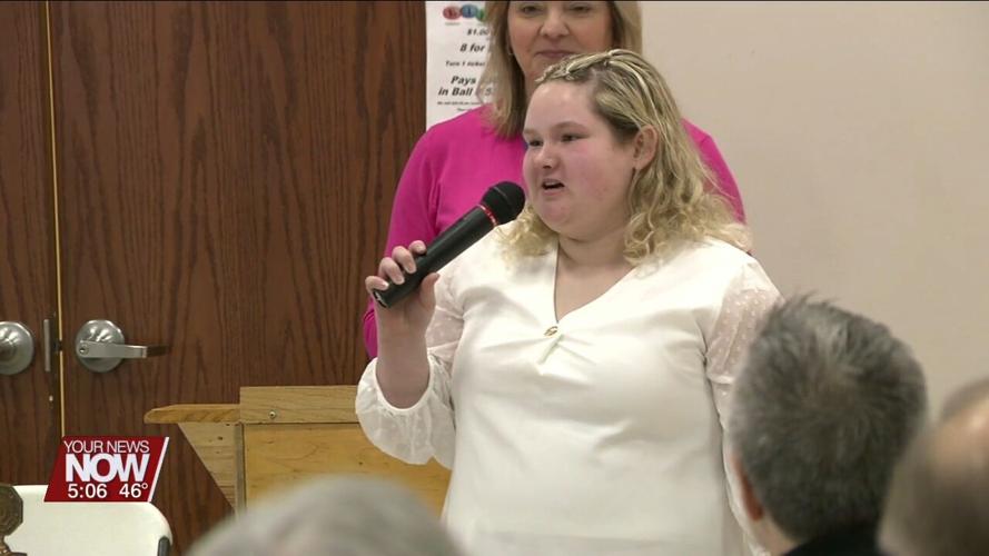 12 outstanding students recognized by the Lima Noon Optimist Club