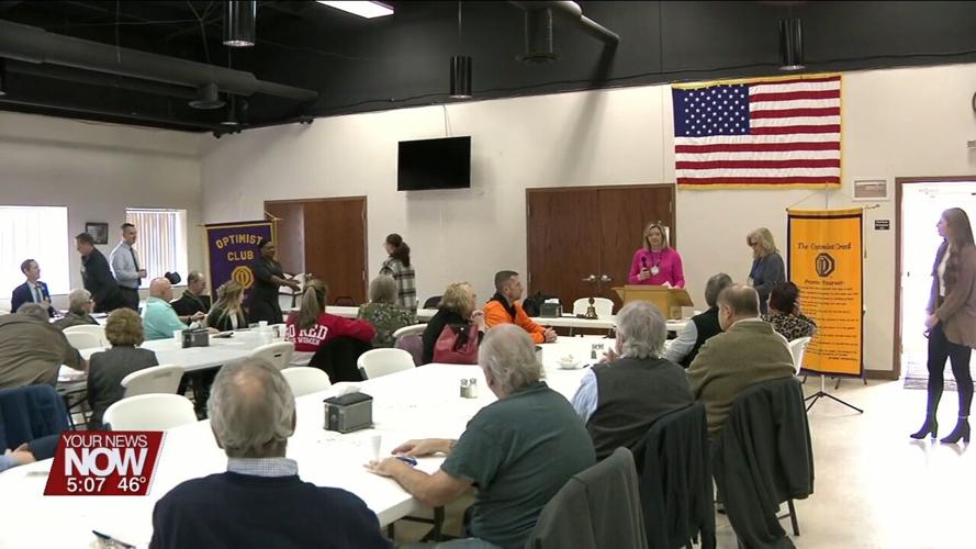 12 outstanding students recognized by the Lima Noon Optimist Club