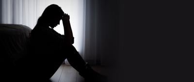 Depressed woman