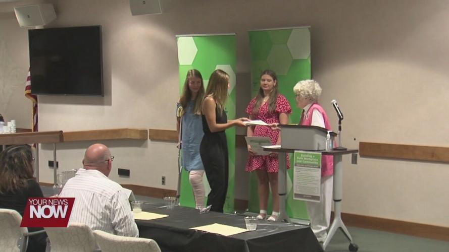 Three students receive scholarship during Lima Memorial Auxiliary summer meeting