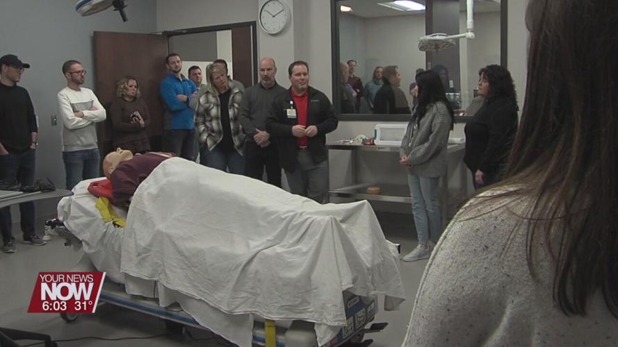 Allen Lima Leadership class tours Mercy Health St. Rita's Graduate Medical Education Center