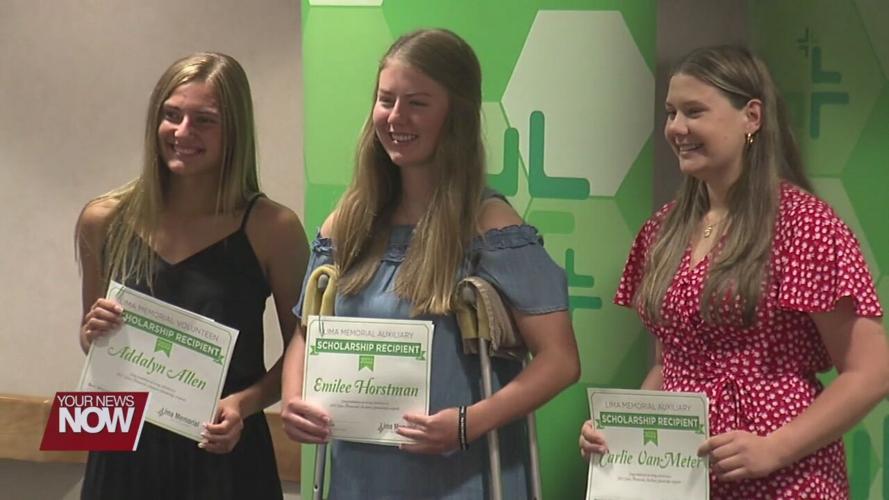Three students receive scholarship during Lima Memorial Auxiliary summer meeting