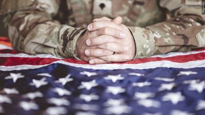 American soldier with the American