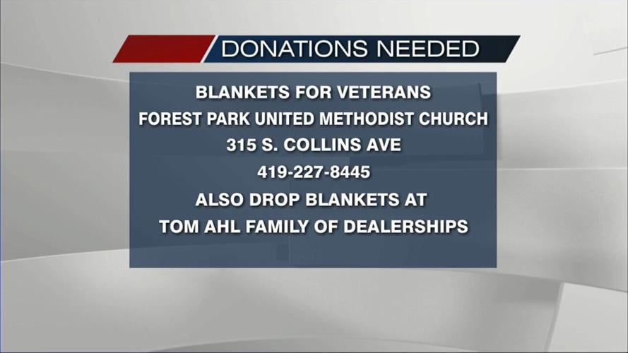 Forest Park UMC is collecting blankets to give to veterans