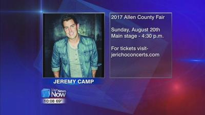 Jeremy Camp performing at Allen County Fair this August