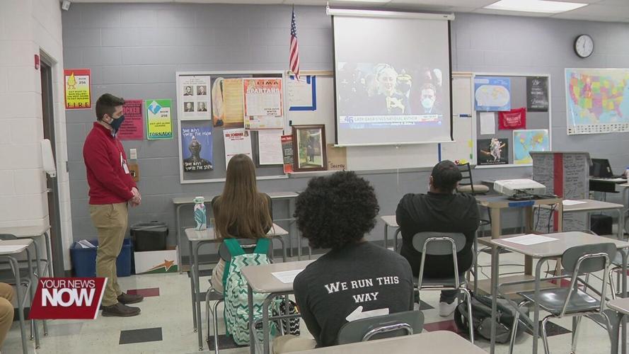 Lima Senior High students learn about America during President Joe Biden's Inauguration