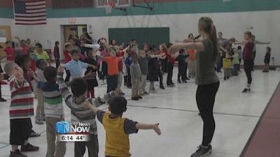 Unity Elementary students celebrate National Dance Marathon Day