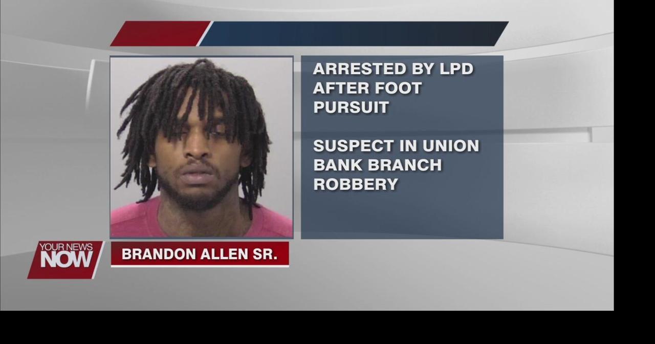 Lima police arrest Union Bank robbery suspect News from WLIO