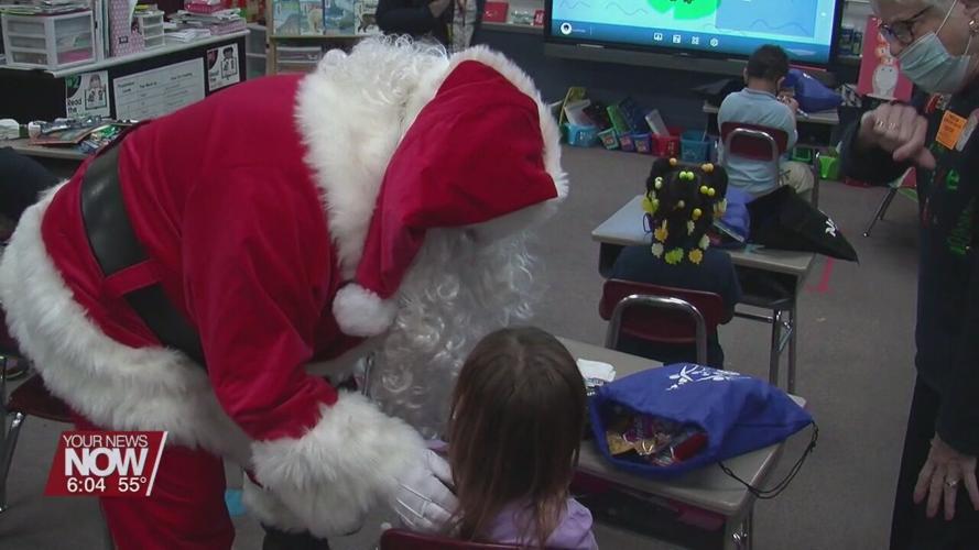 Lima Exchange Club host a Christmas party for students at Freedom elementary