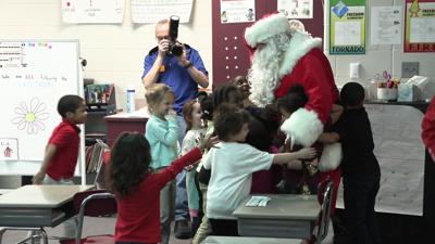 Santa visits Freedom Elementary as Exchange Club delivers holiday cheer