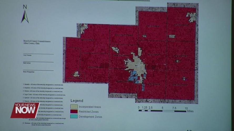 Allen County commissioners present SB 52 map at public hearing