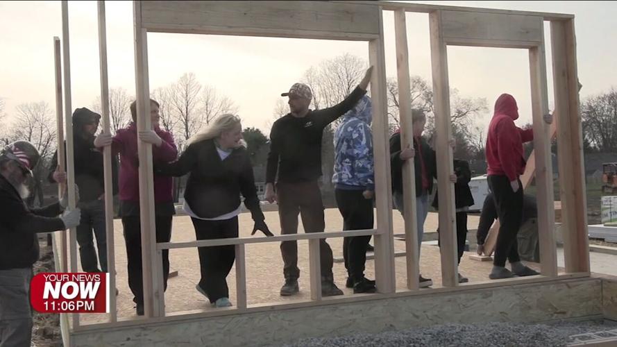 Habitat for Humanity raise the walls for homes 62, 63, and 64