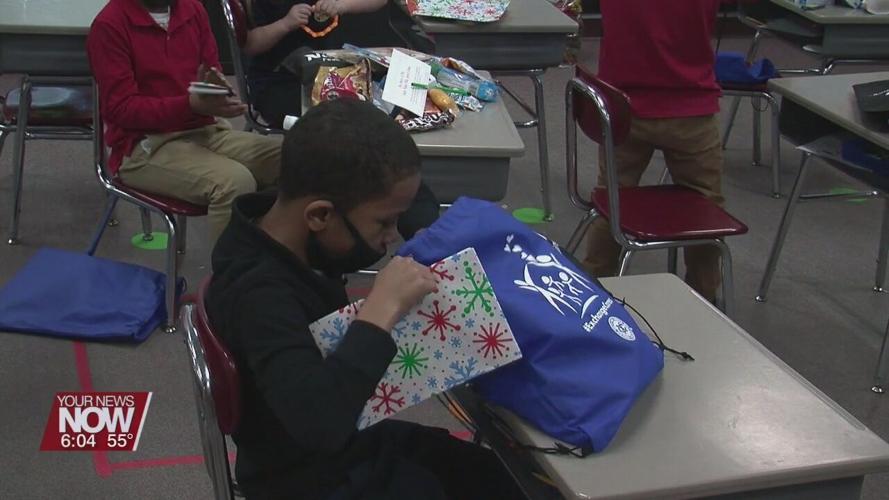 Lima Exchange Club host a Christmas party for students at Freedom elementary